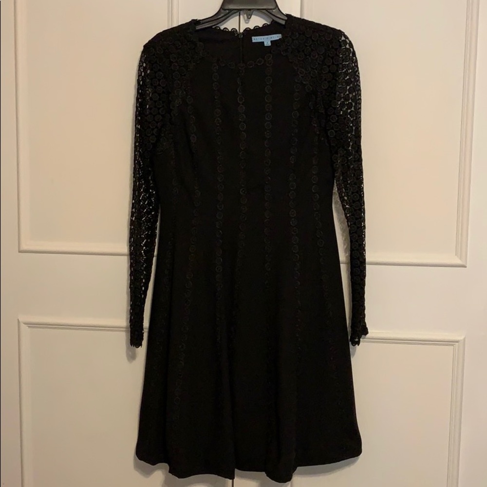 Antonio Melani sz 4 black long sleeve lace dress